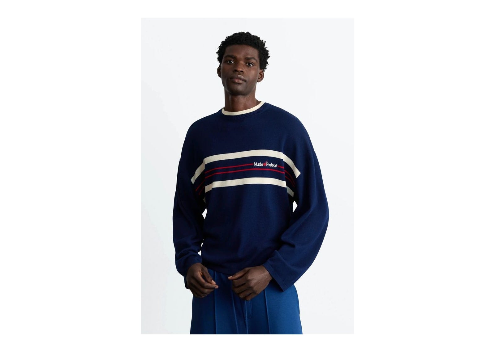 Nude Project Smith Knit Sweater Navy - görsel 5