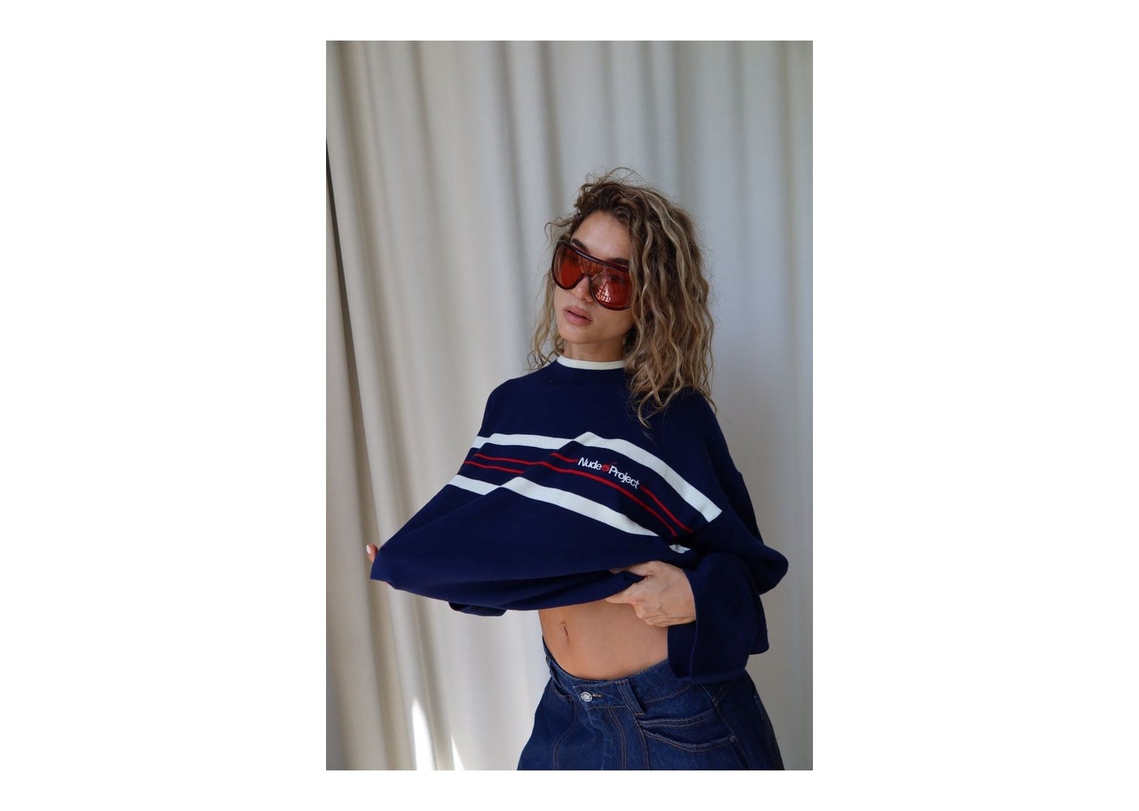 Nude Project Smith Knit Sweater Navy - görsel 7