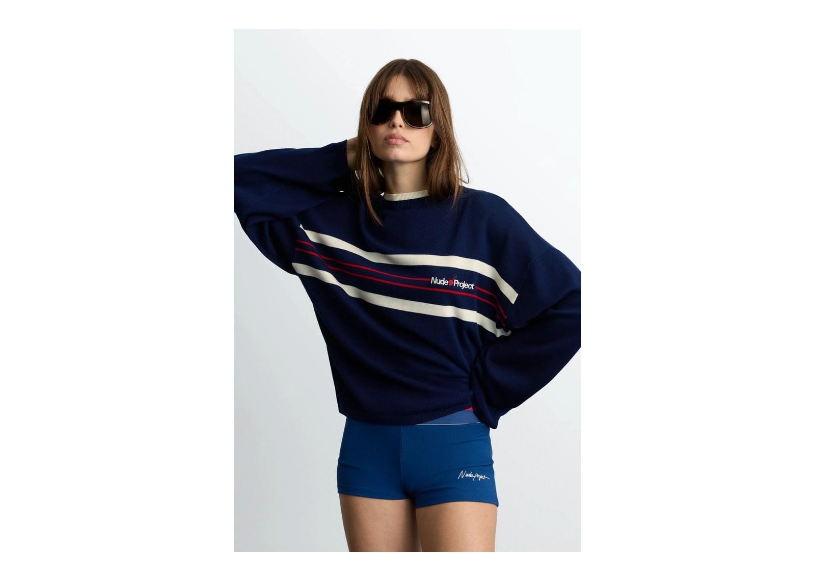 Nude Project Smith Knit Sweater Navy - görsel 9