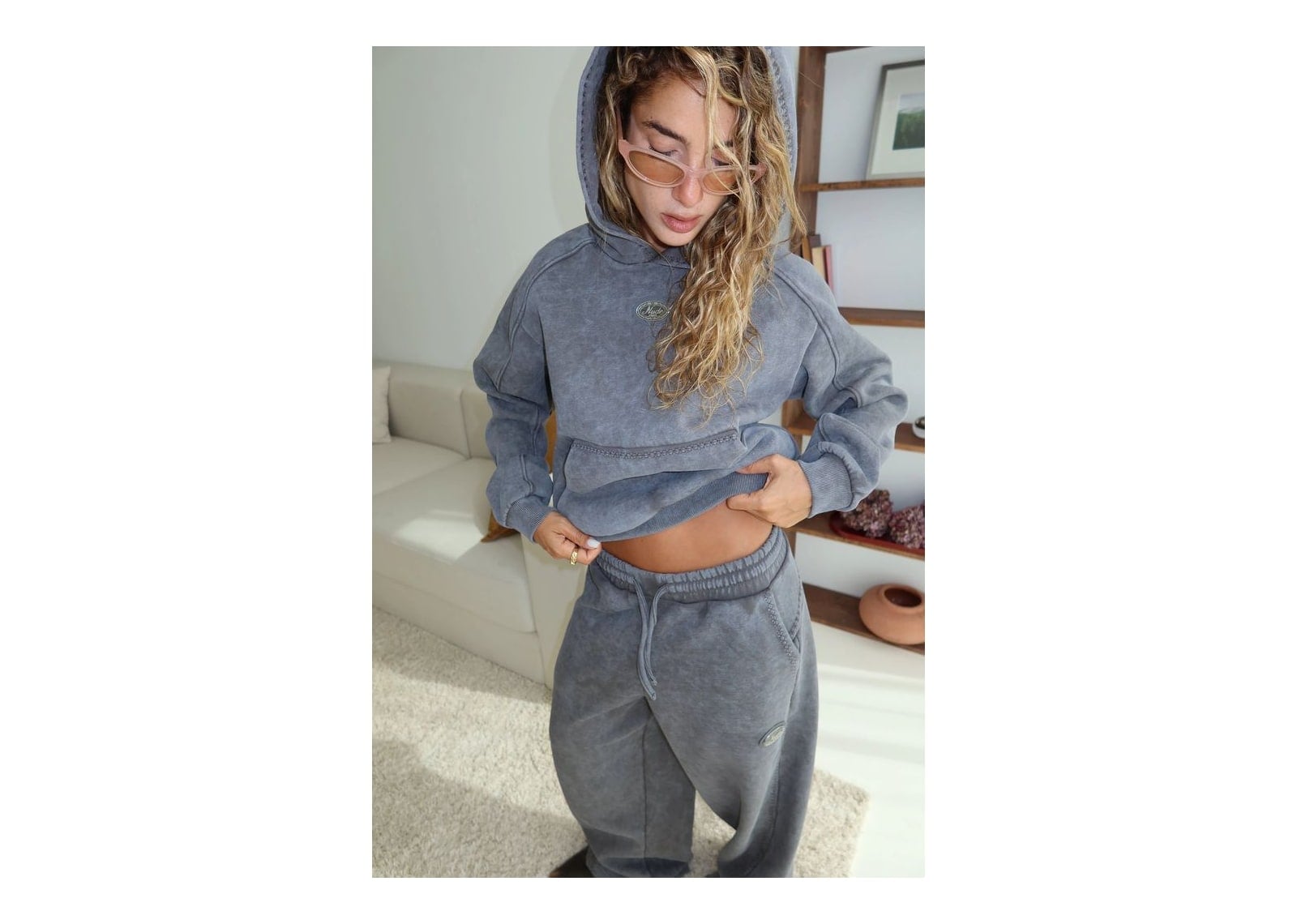 Nude Project Solid Hoodie Ash - görsel 2