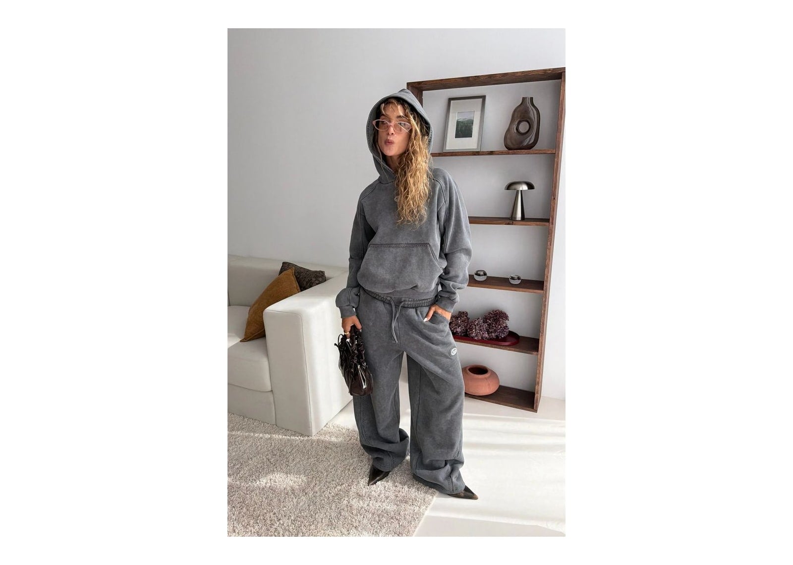 Nude Project Solid Hoodie Ash - görsel 5