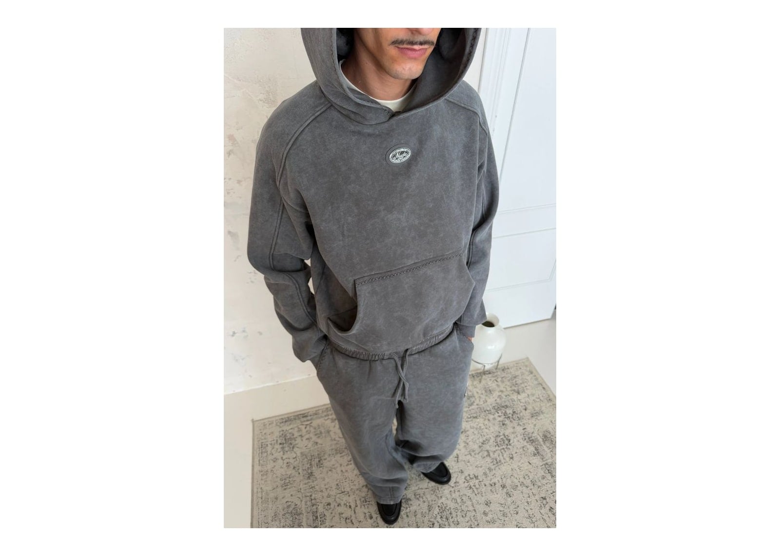 Nude Project Solid Hoodie Ash - görsel 6