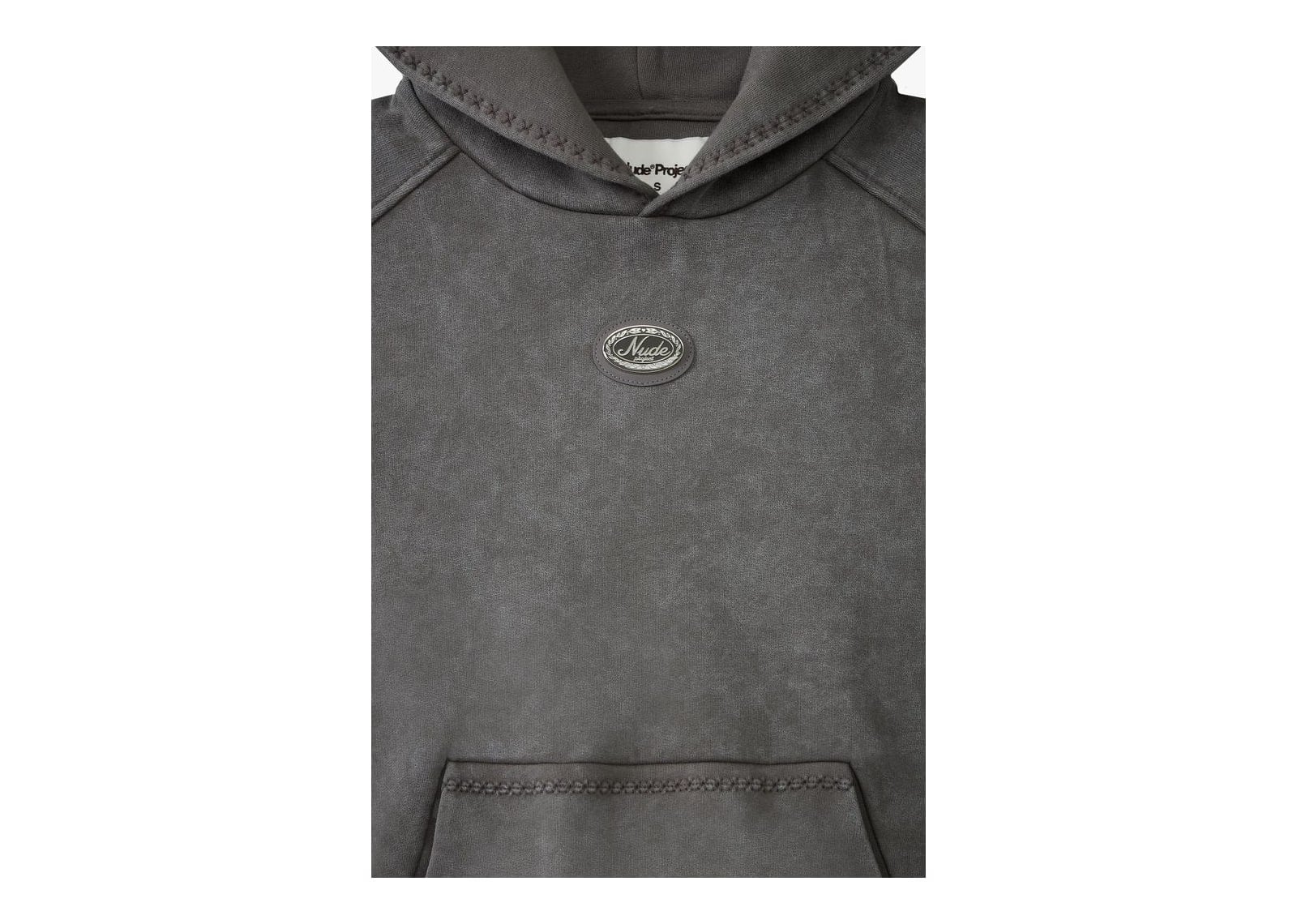 Nude Project Solid Hoodie Ash - görsel 7
