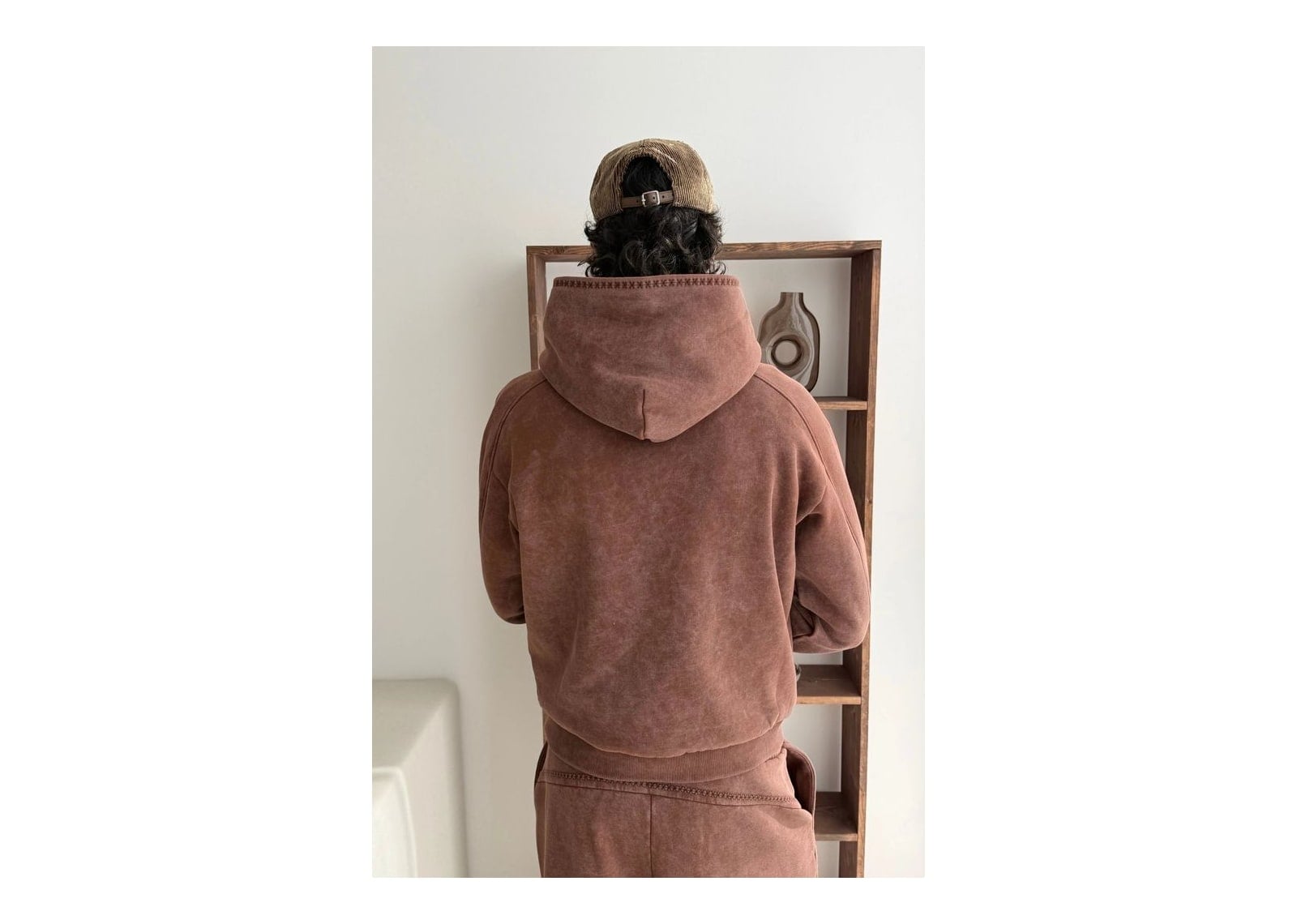 Nude Project Solid Hoodie Brown - görsel 5
