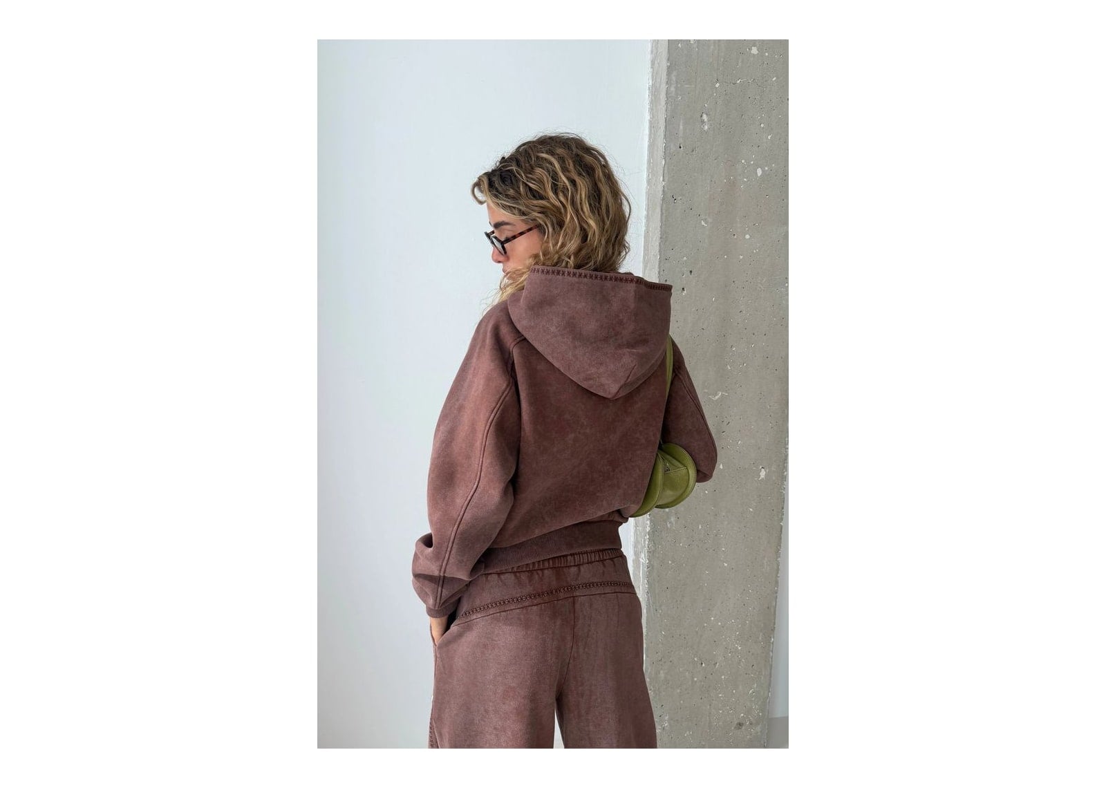 Nude Project Solid Hoodie Brown - görsel 6