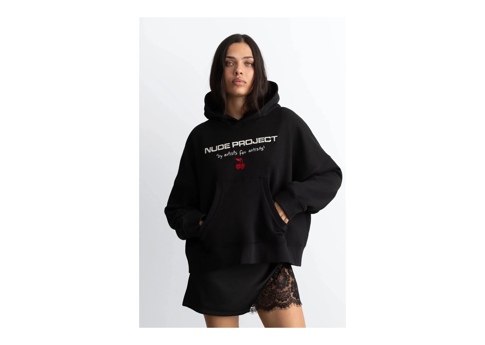 Nude Project Sport Hoodie Black - görsel 3