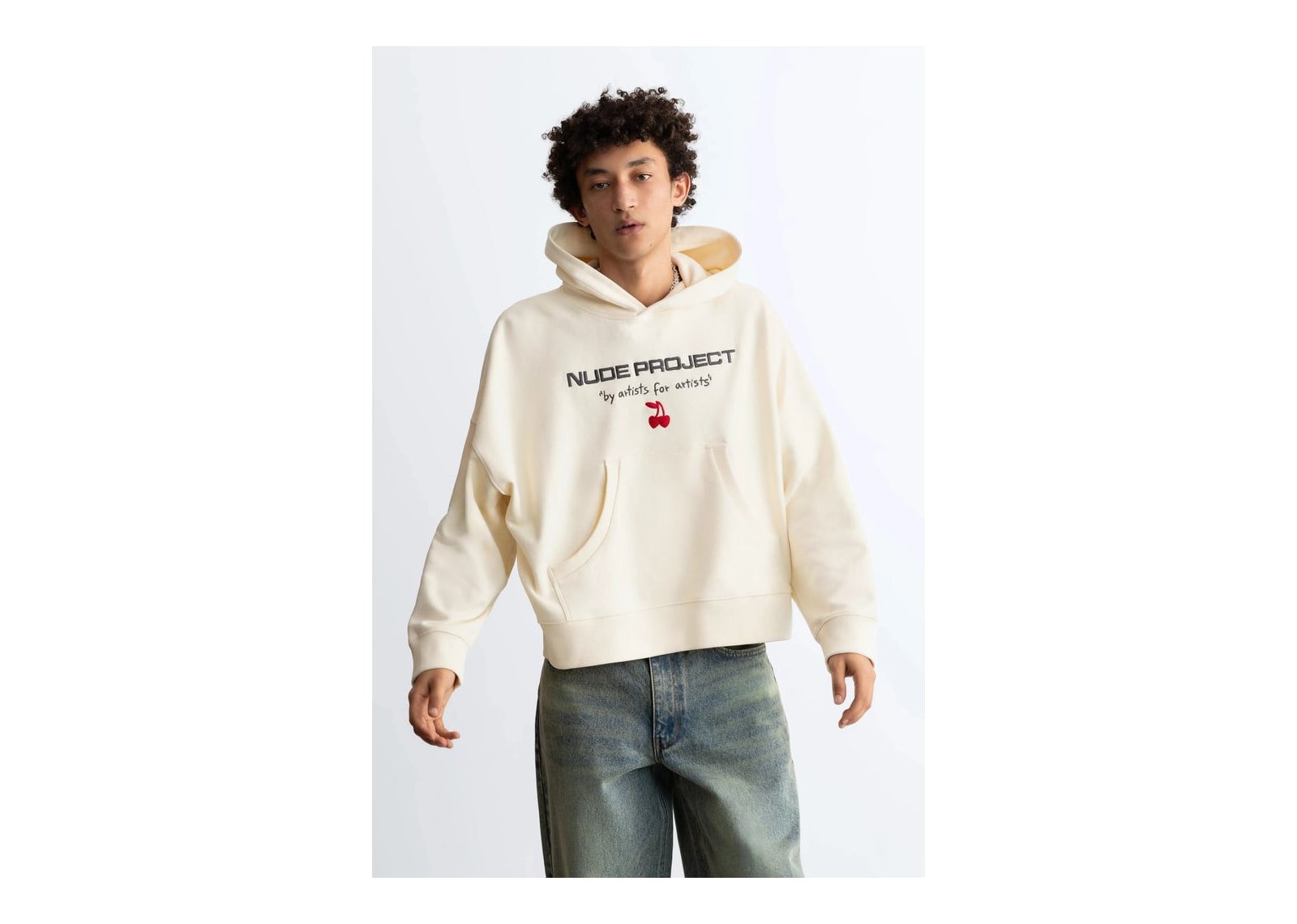 Nude Project Sport Hoodie Off-White - görsel 3