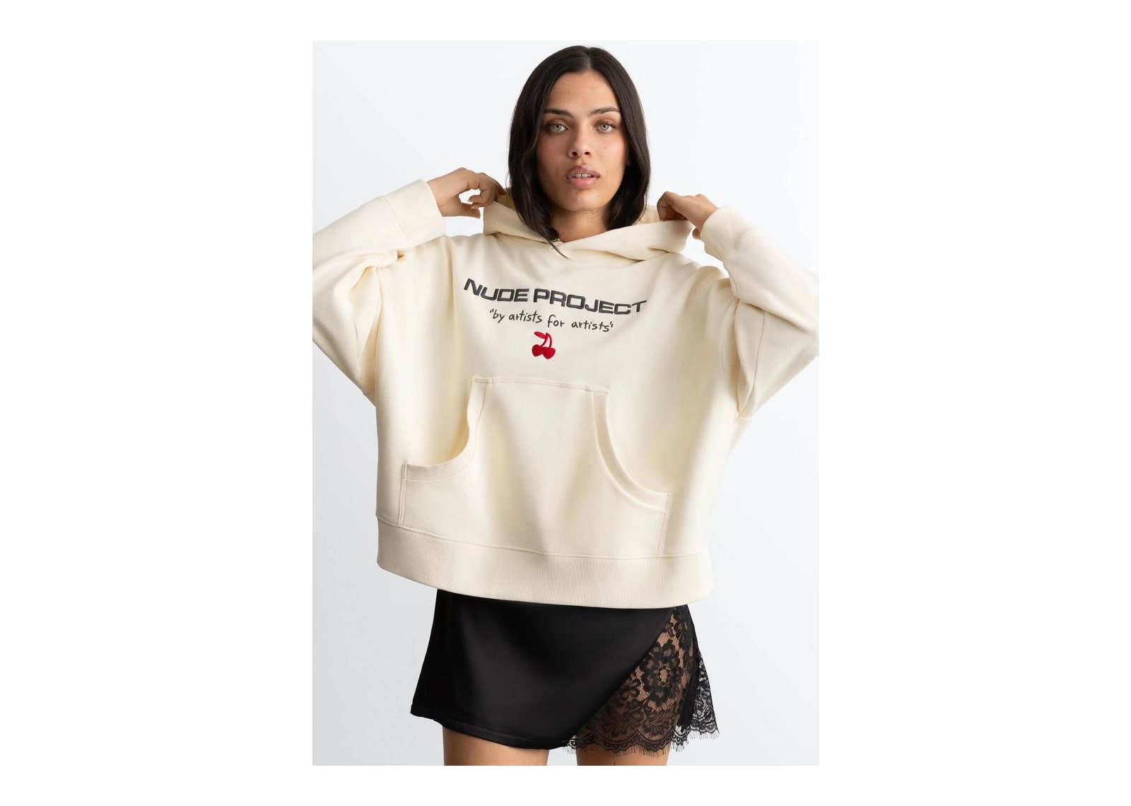 Nude Project Sport Hoodie Off-White - görsel 5