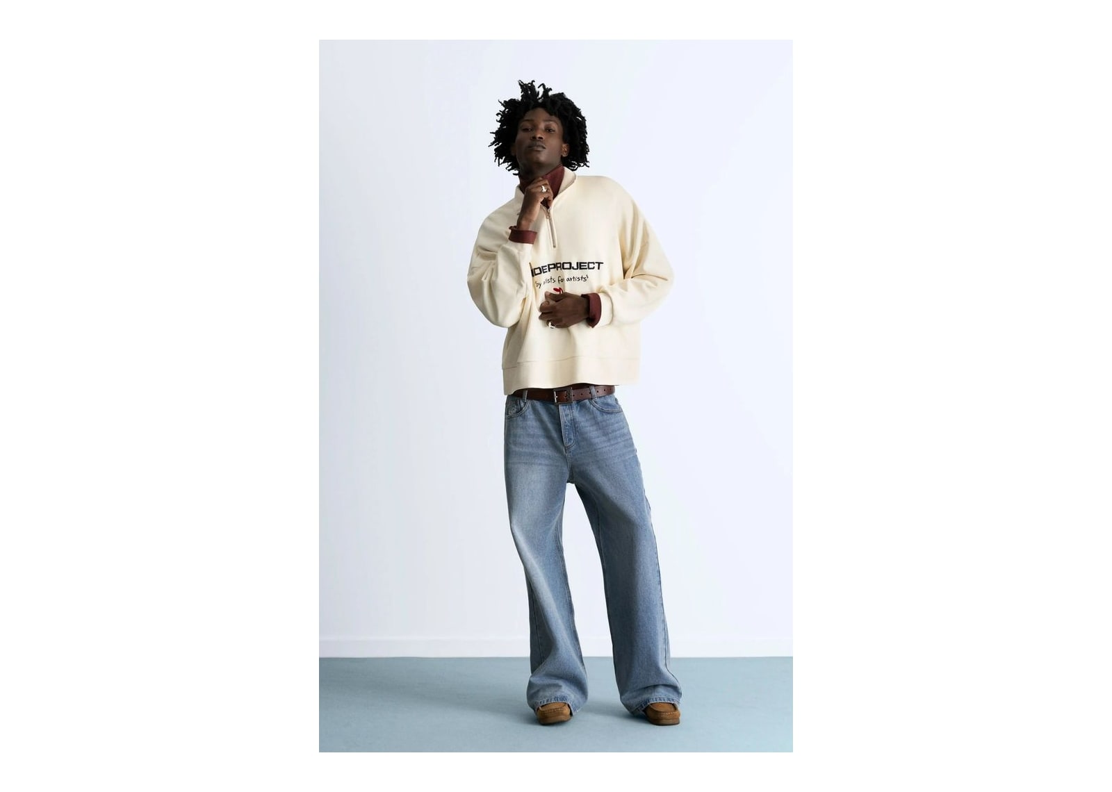 Nude Project Sport Quarter-Zip Marshmallow - görsel 8