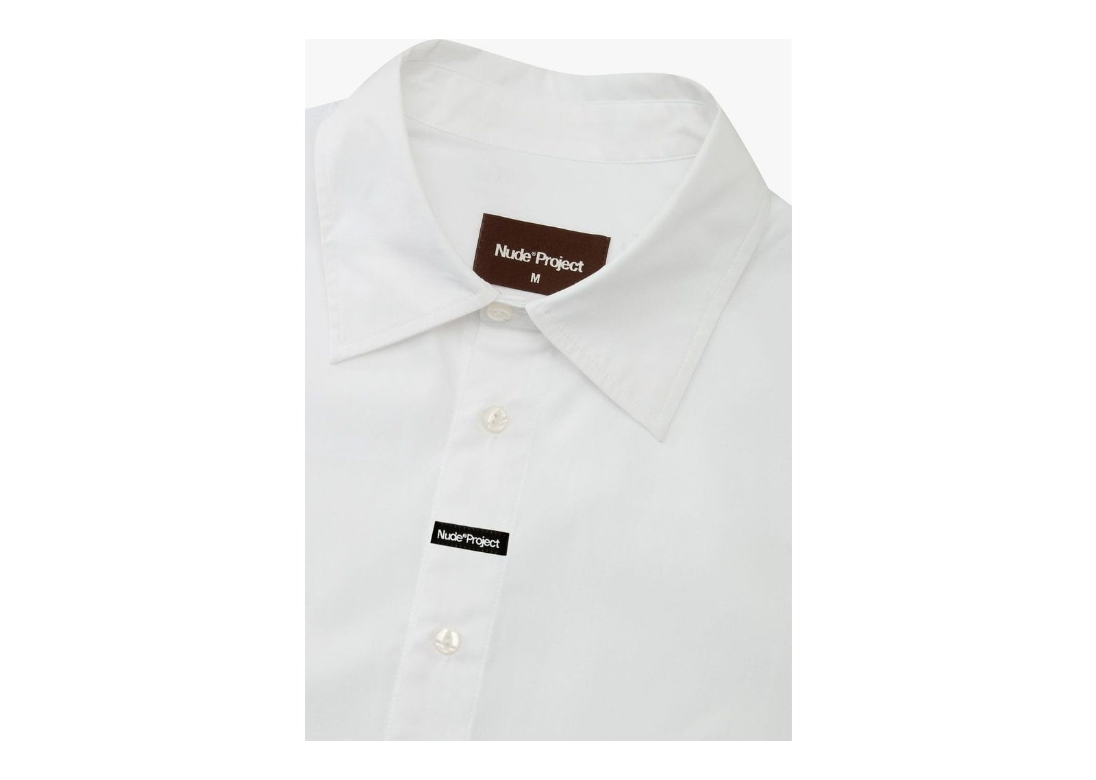 Nude Project Stamp Shirt White - görsel 13