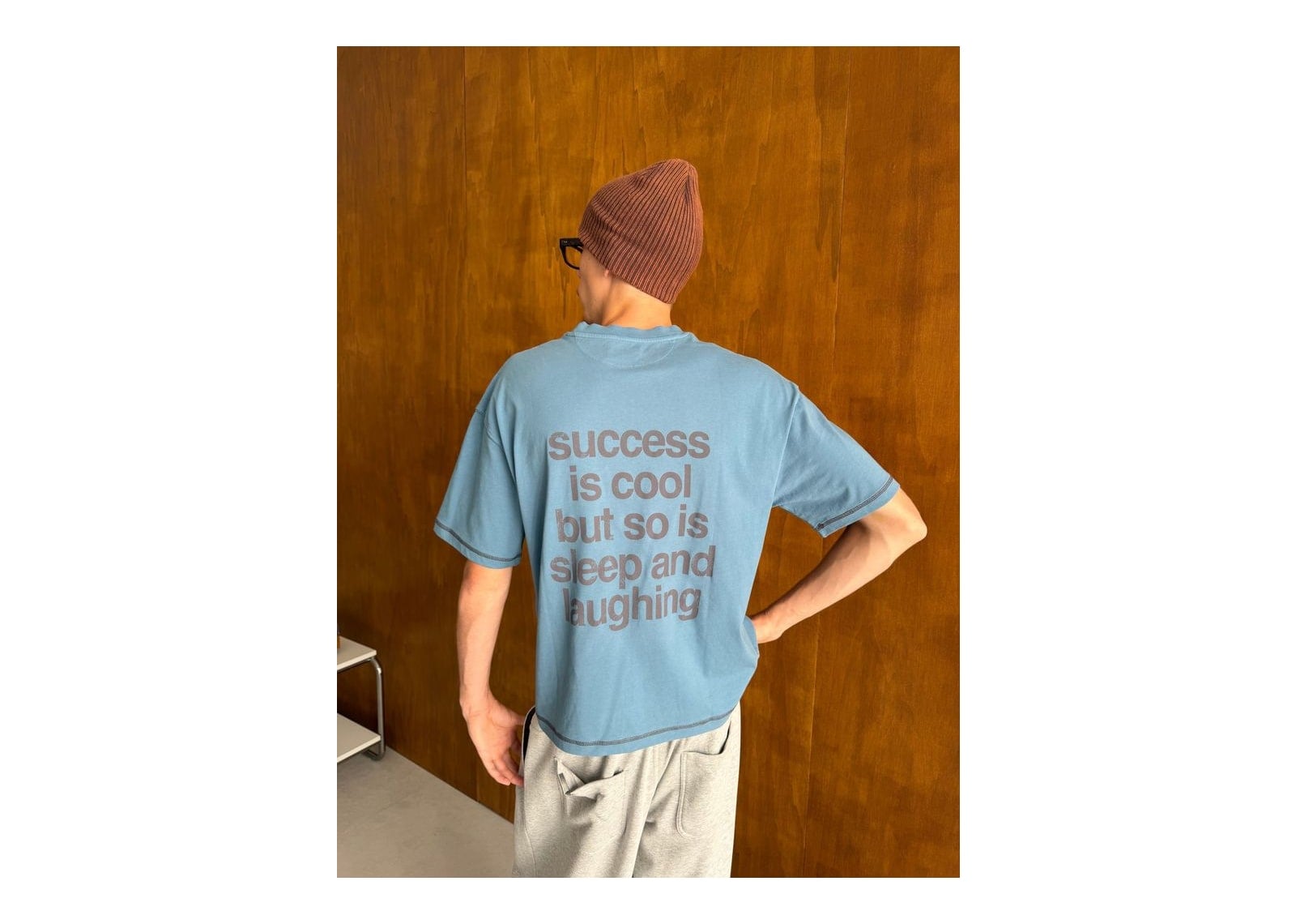 Nude Project Success Tee Blue - görsel 3