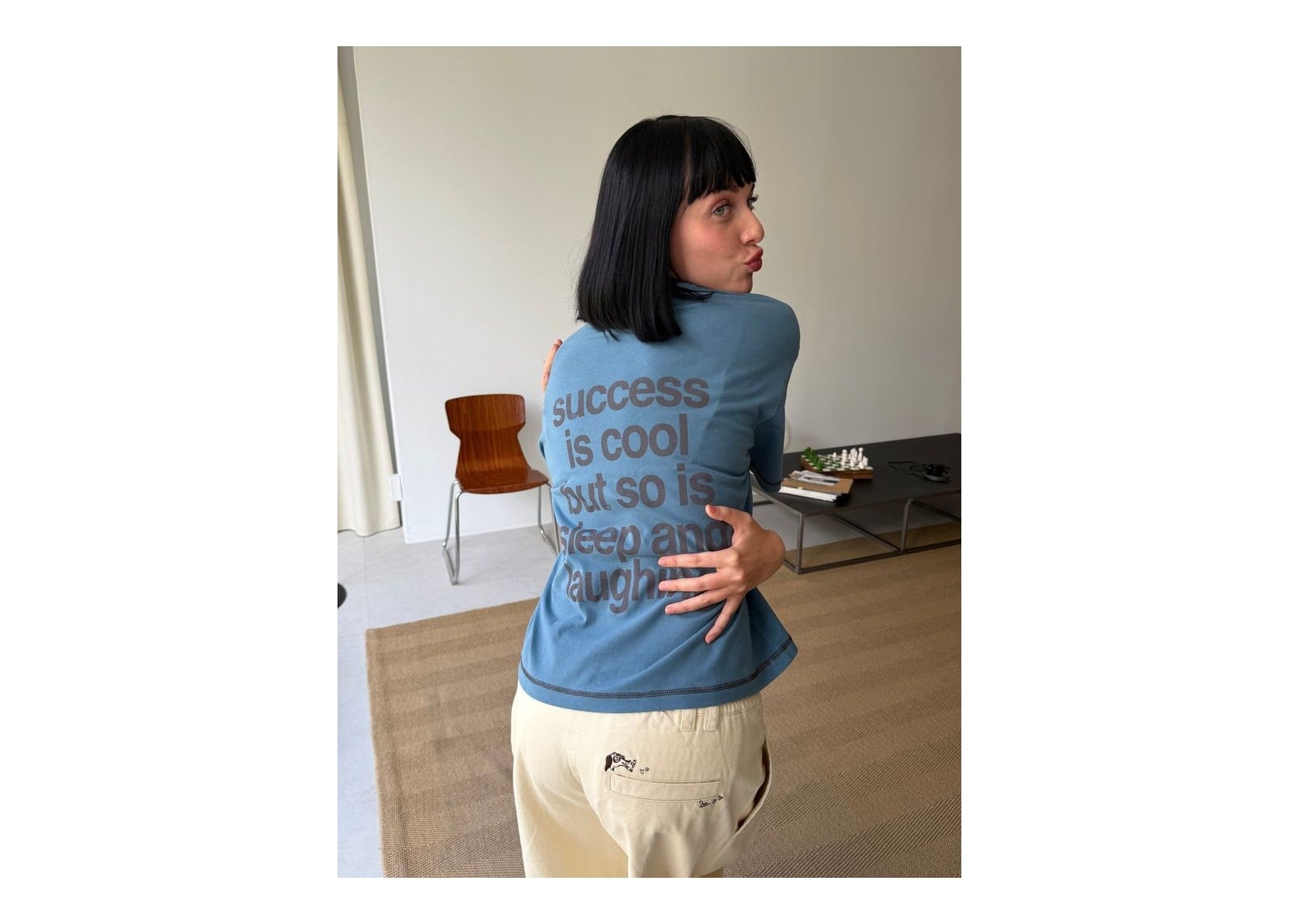 Nude Project Success Tee Blue - görsel 6