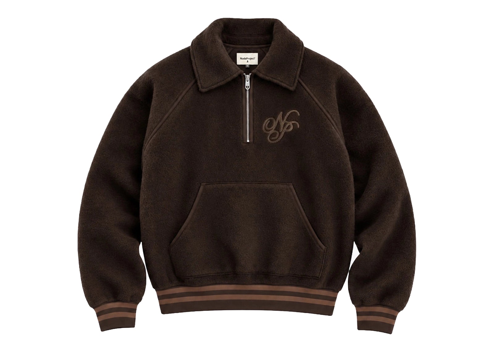 Nude Project Teddy Quarter-Zip Brown