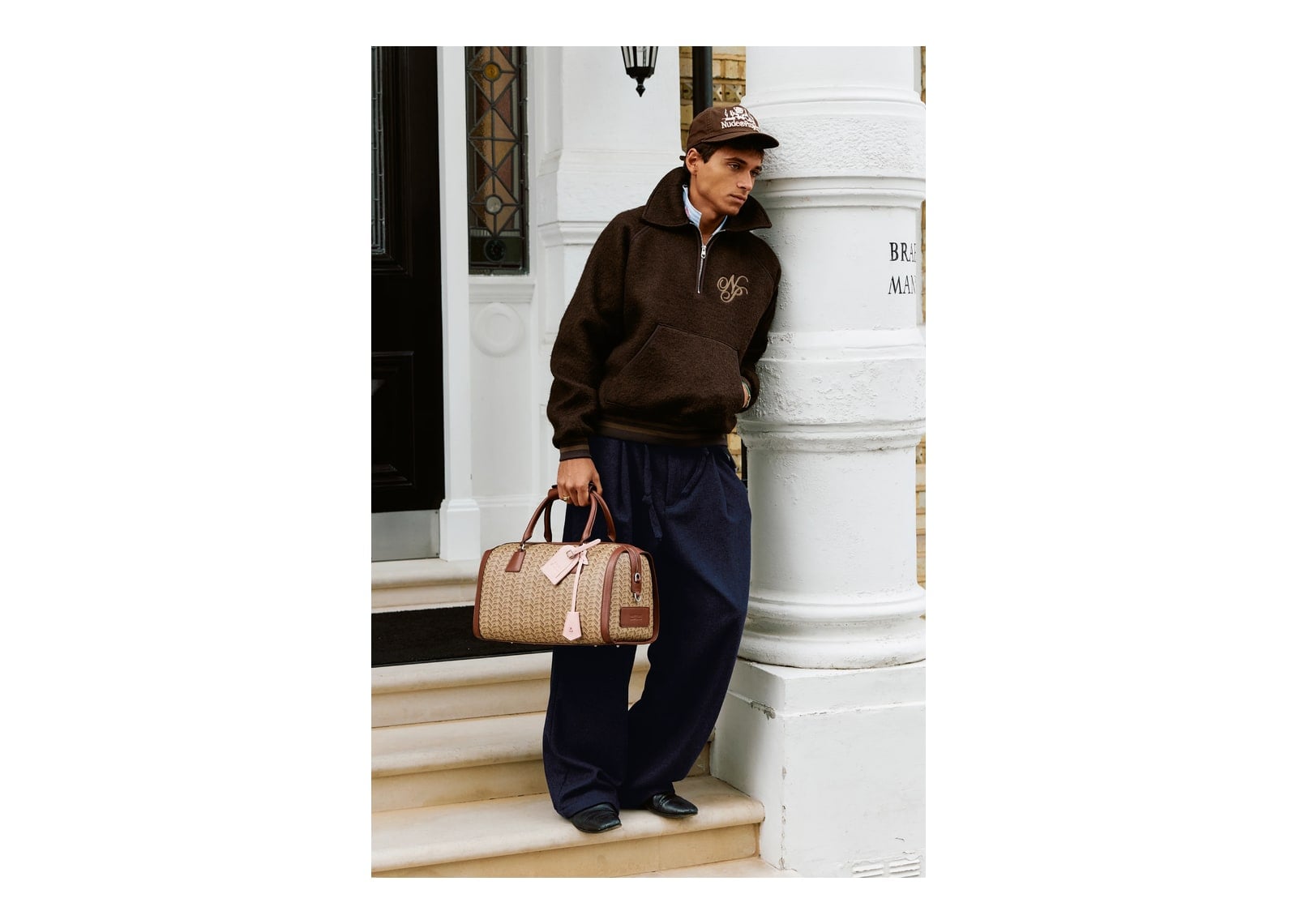 Nude Project Teddy Quarter-Zip Brown - görsel 12