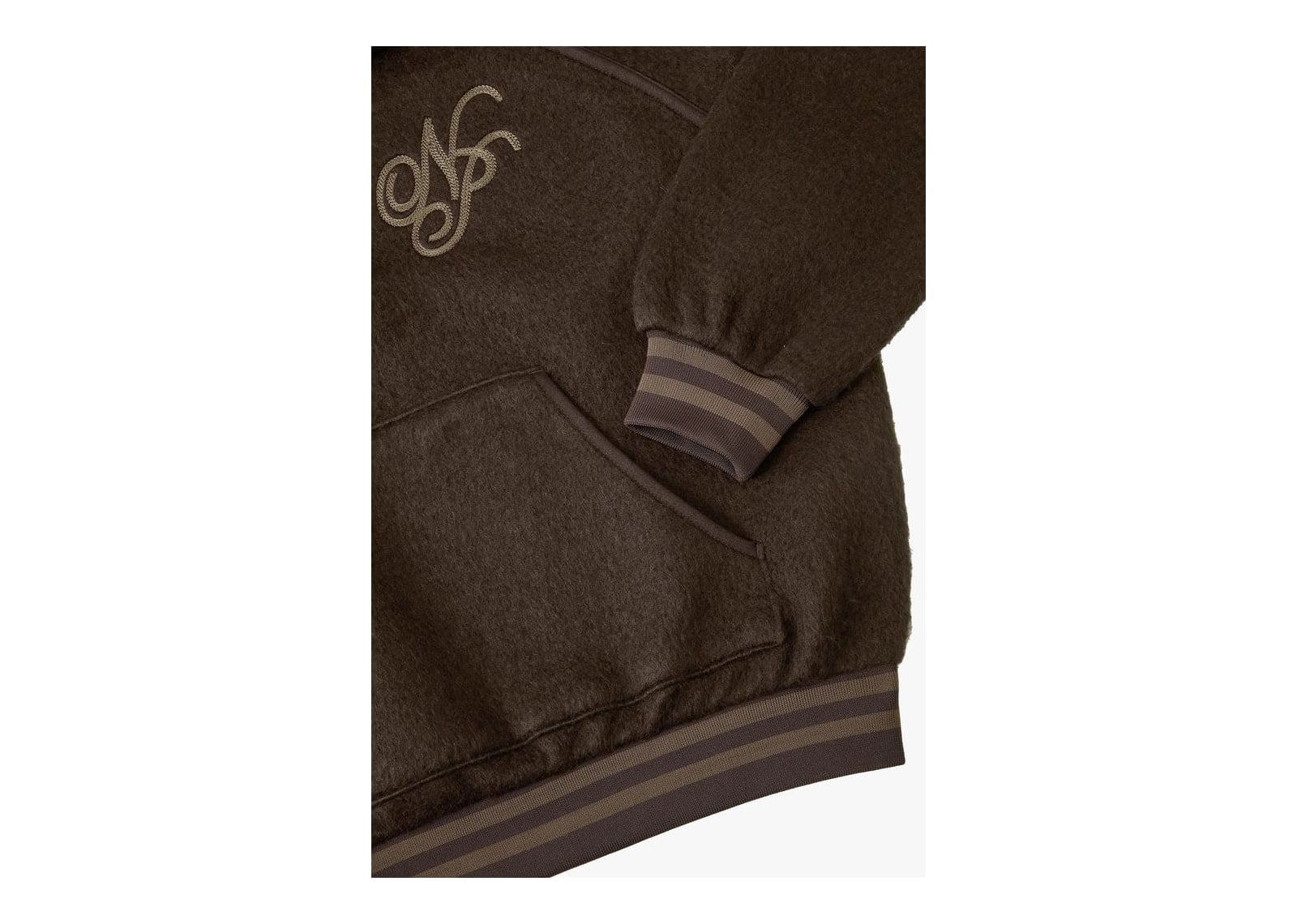 Nude Project Teddy Quarter-Zip Brown - görsel 14