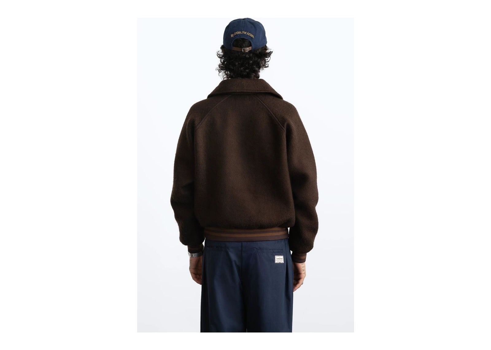 Nude Project Teddy Quarter-Zip Brown - görsel 5