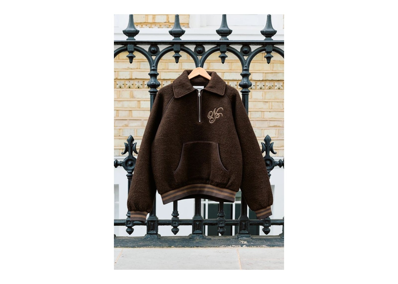 Nude Project Teddy Quarter-Zip Brown - görsel 6