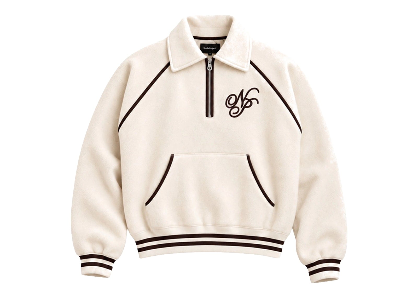 Nude Project Teddy Quarter-Zip Marshmallow