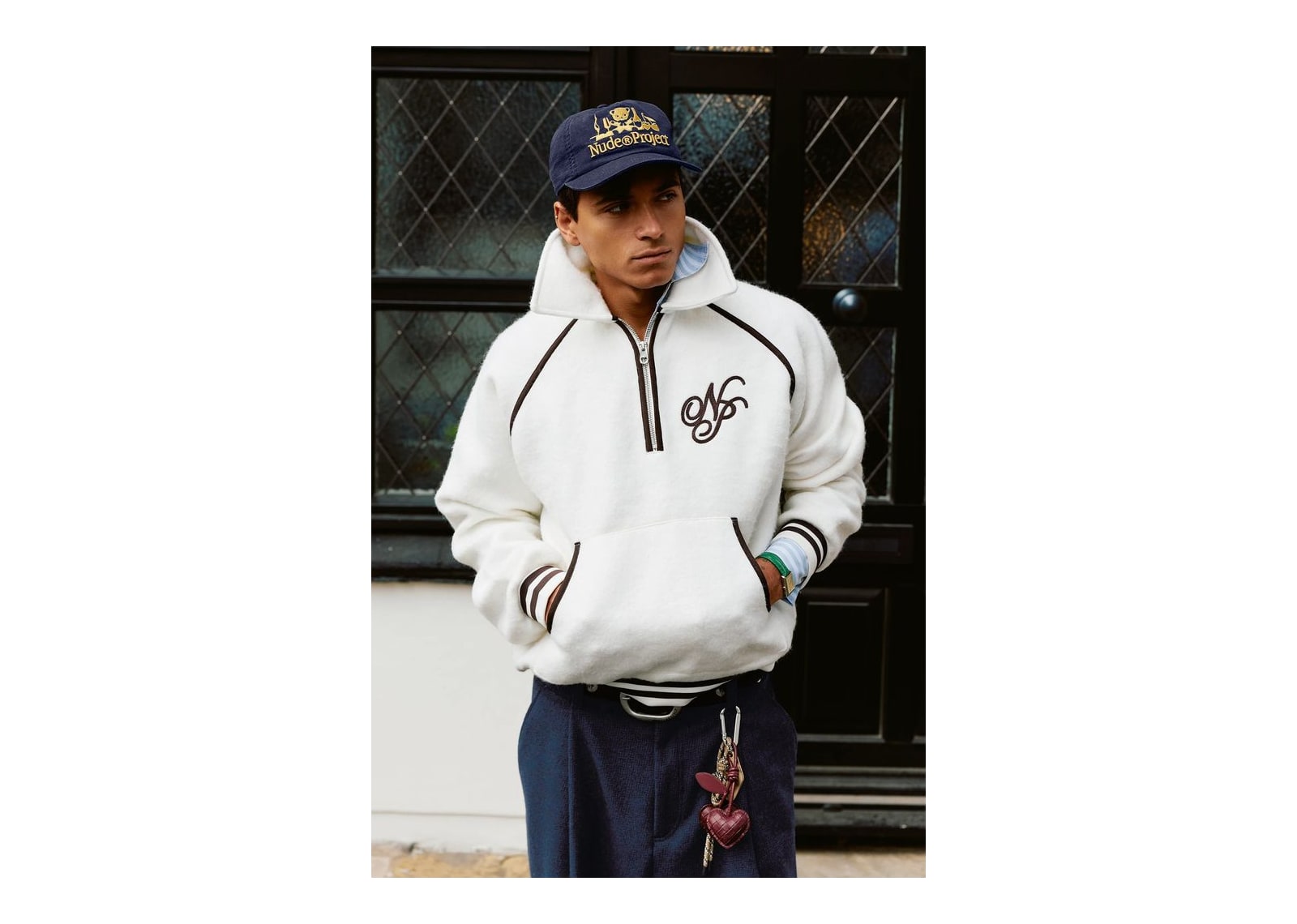Nude Project Teddy Quarter-Zip Marshmallow - görsel 2