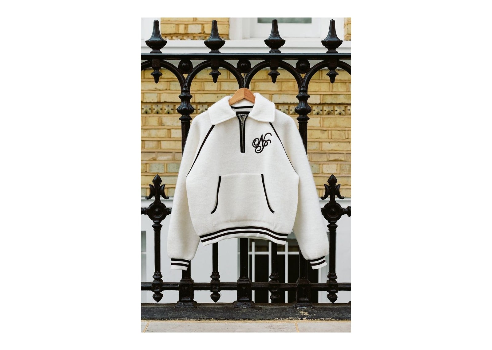 Nude Project Teddy Quarter-Zip Marshmallow - görsel 3