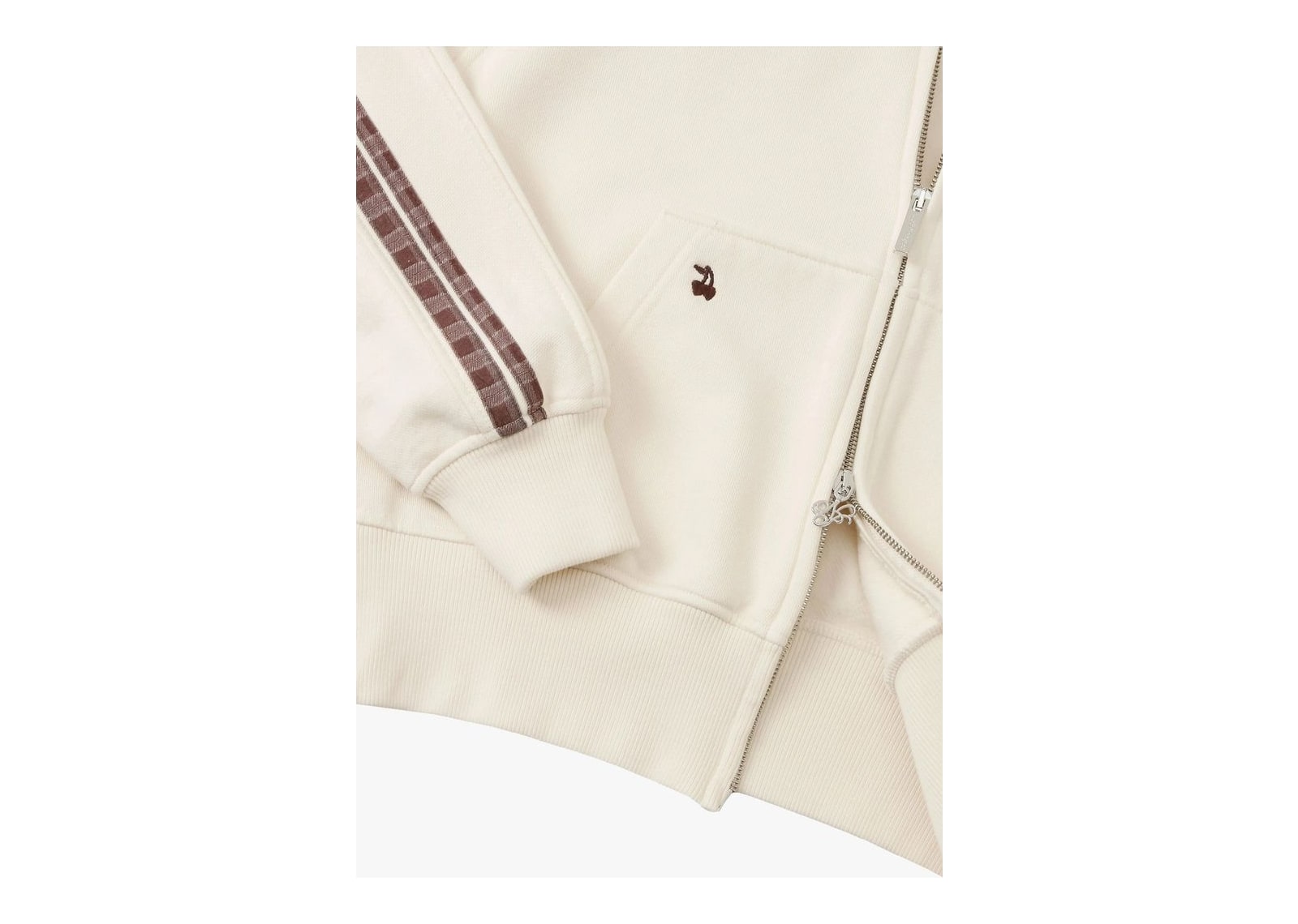 Nude Project The 404 Zip-Up Hoodie Ivory - görsel 7