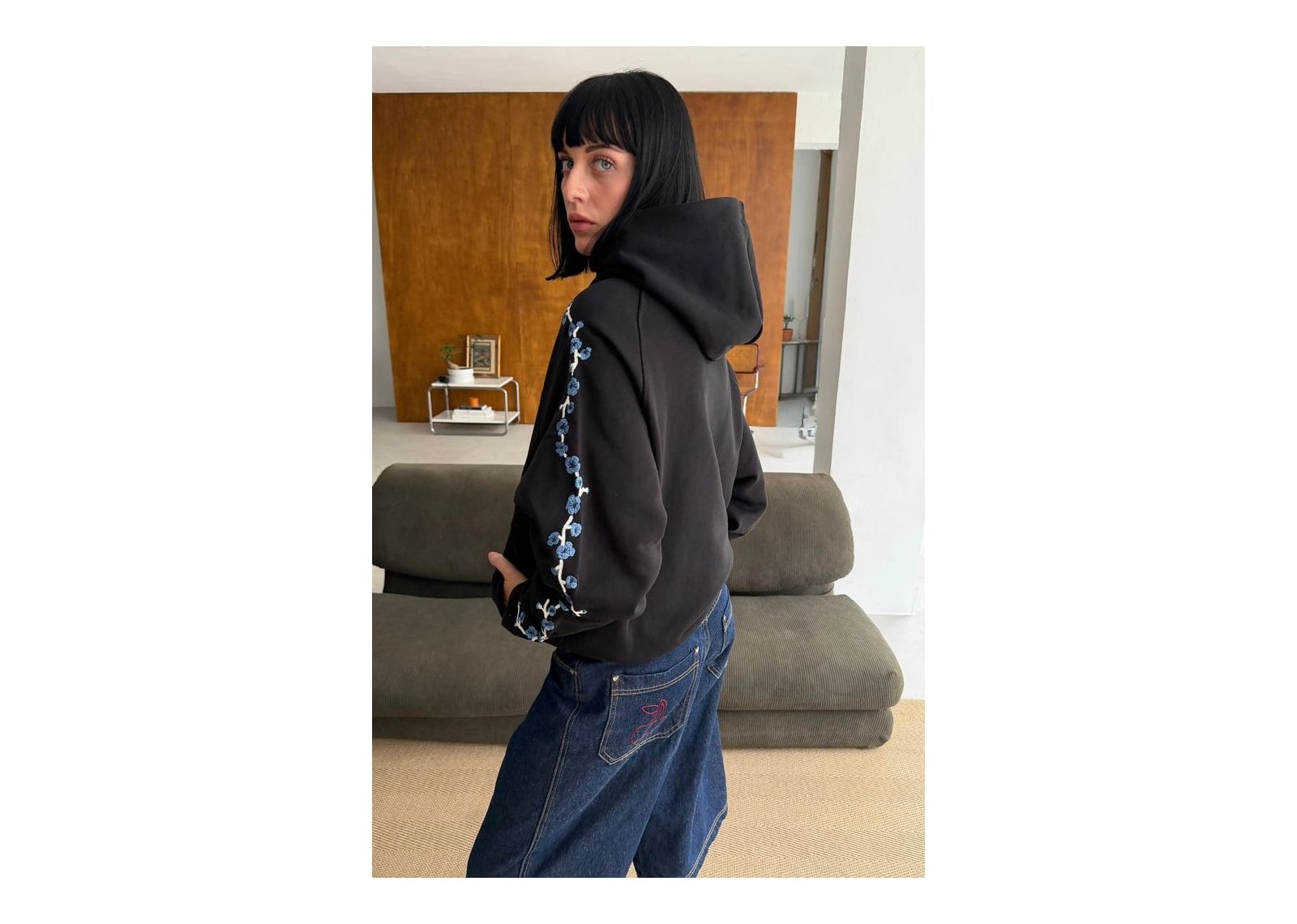 Nude Project The Associate Hoodie Black - görsel 9