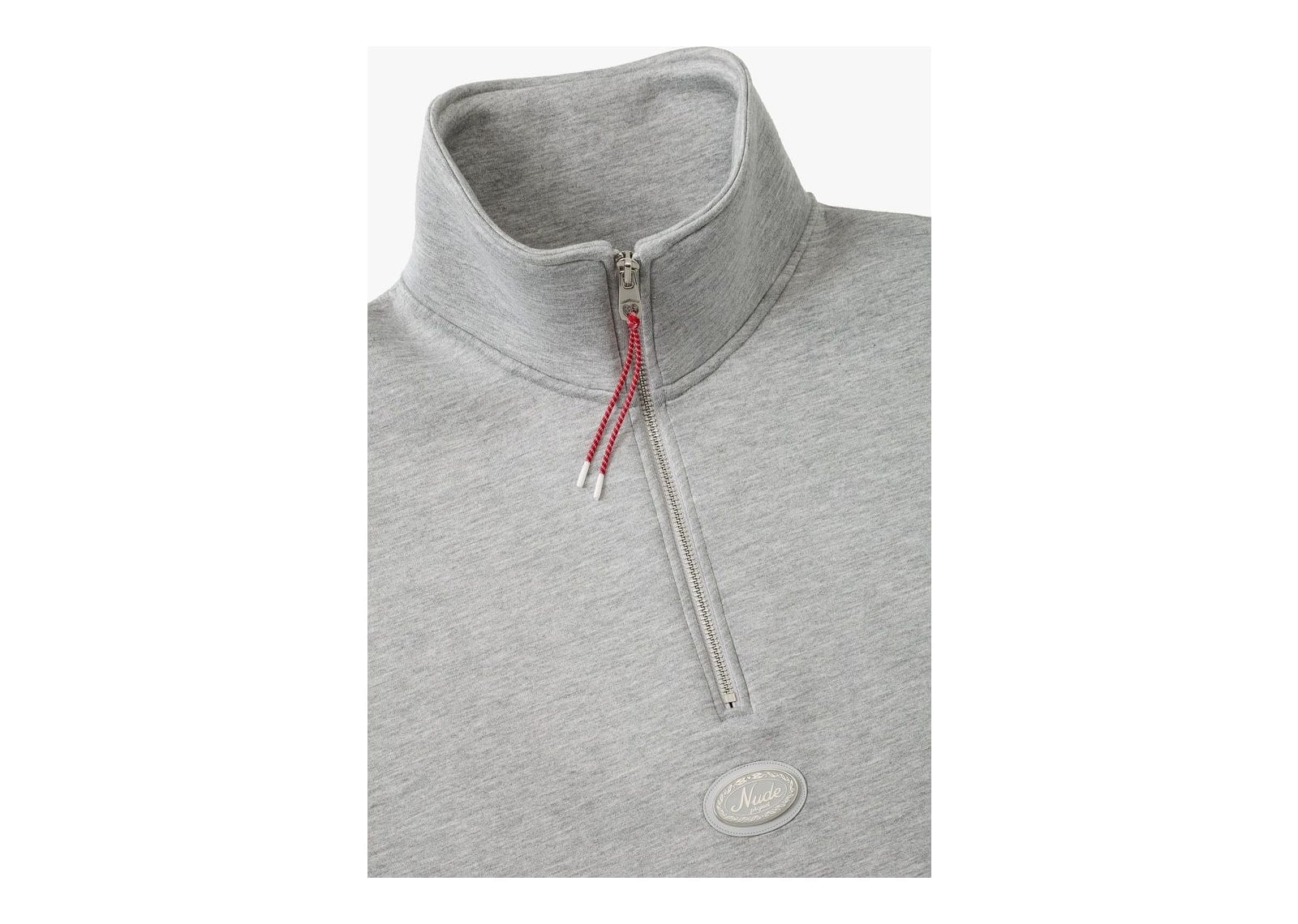 Nude Project The Bonus Quarter-Zip Grey - görsel 9