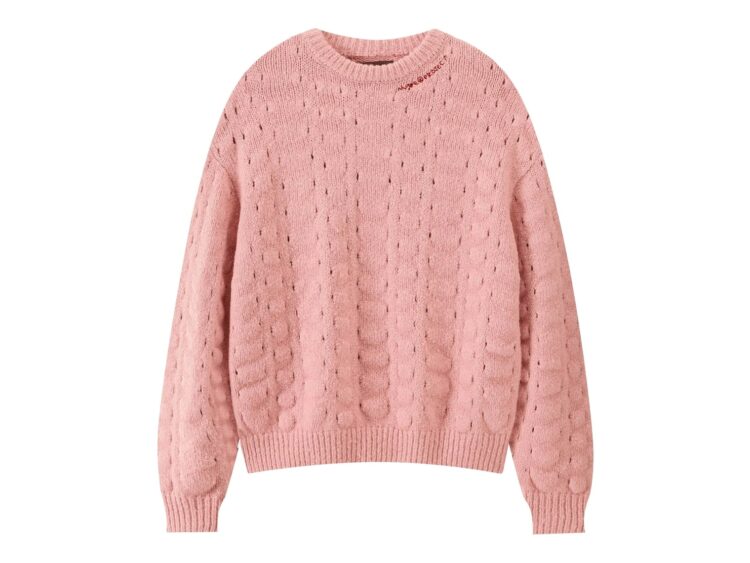 Nude Project The Burnout Knit Sweater Pink