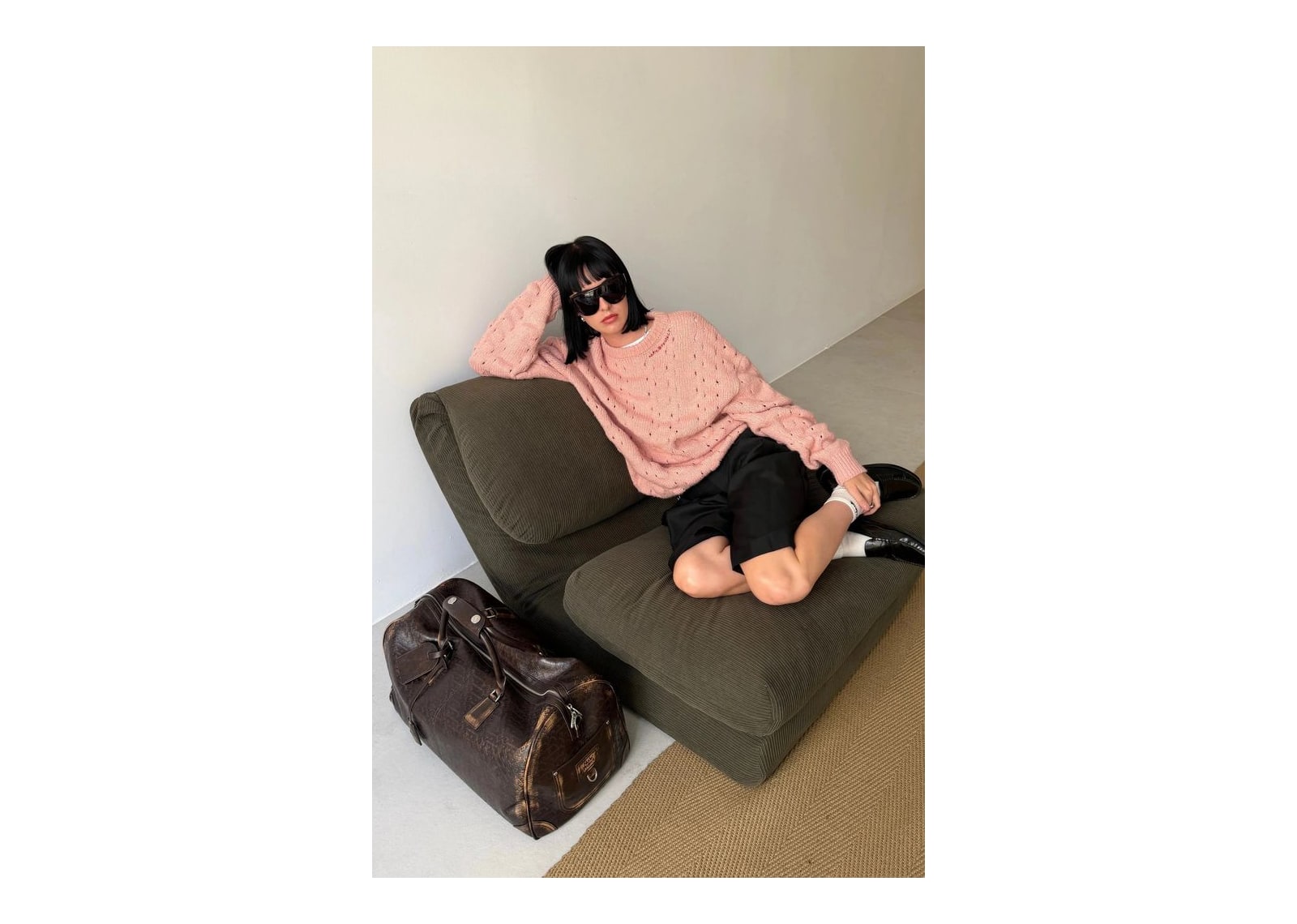 Nude Project The Burnout Knit Sweater Pink - görsel 12