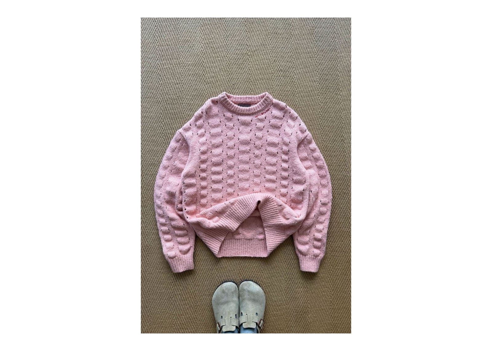 Nude Project The Burnout Knit Sweater Pink - görsel 13