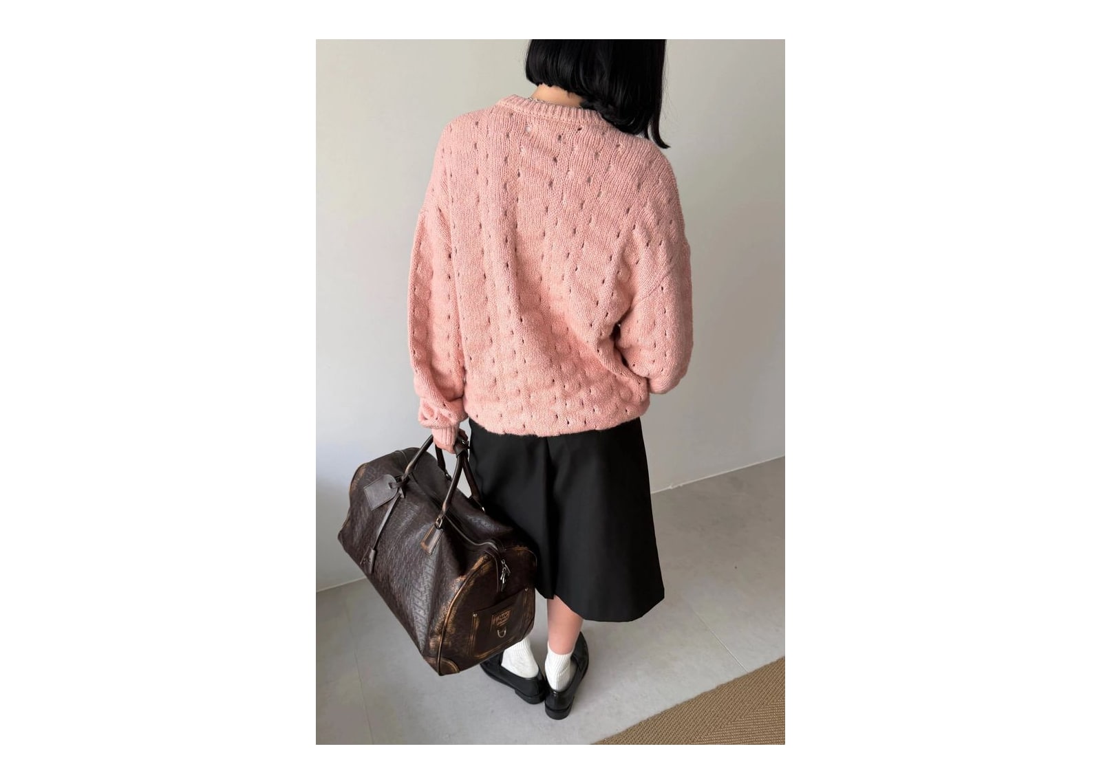 Nude Project The Burnout Knit Sweater Pink - görsel 17