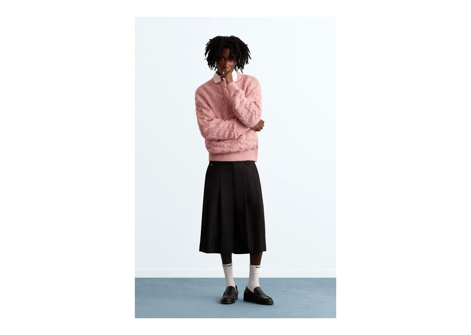 Nude Project The Burnout Knit Sweater Pink - görsel 2