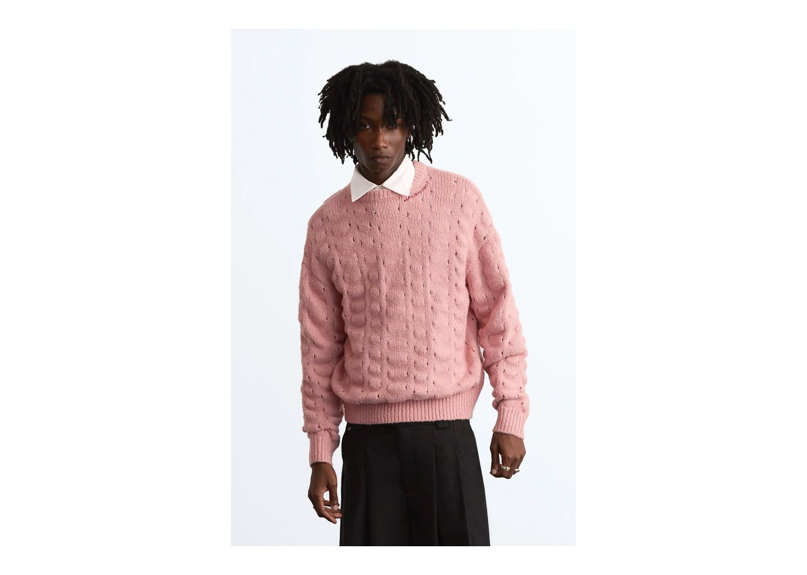 Nude Project The Burnout Knit Sweater Pink - görsel 3