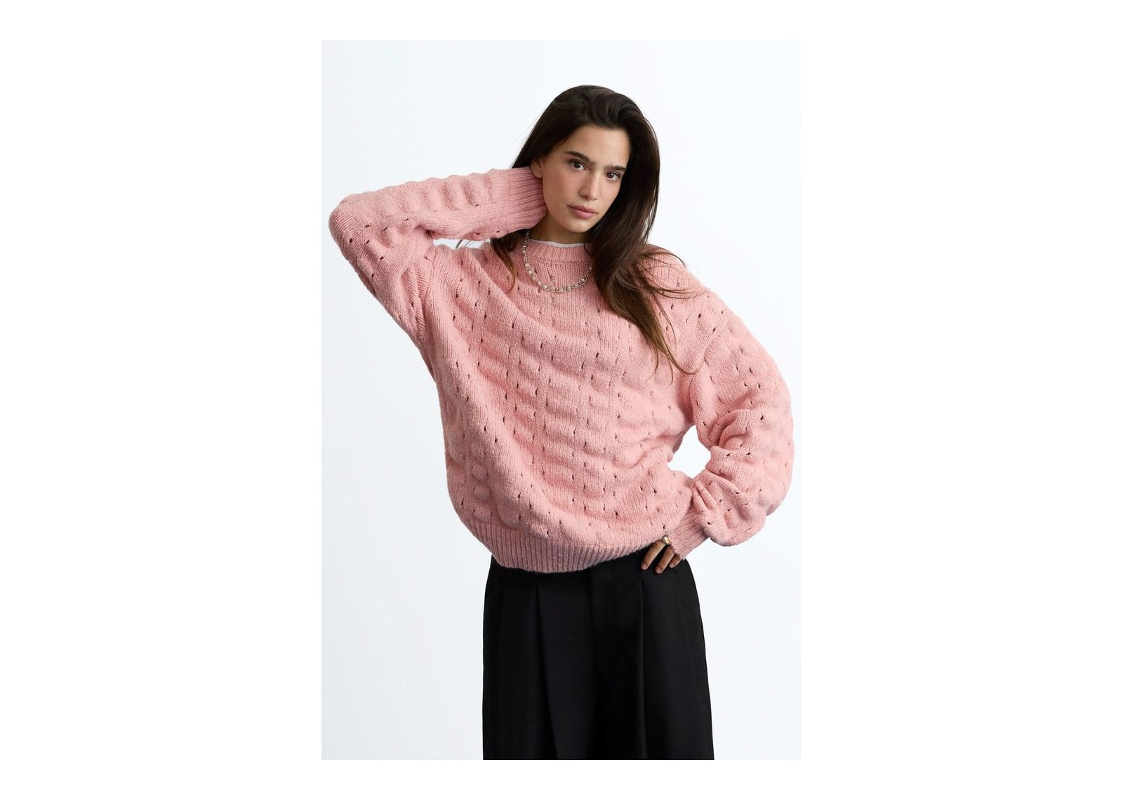 Nude Project The Burnout Knit Sweater Pink - görsel 6
