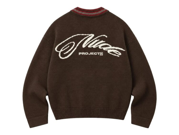Nude Project The Consultant Quarter-Zip Knit Brown