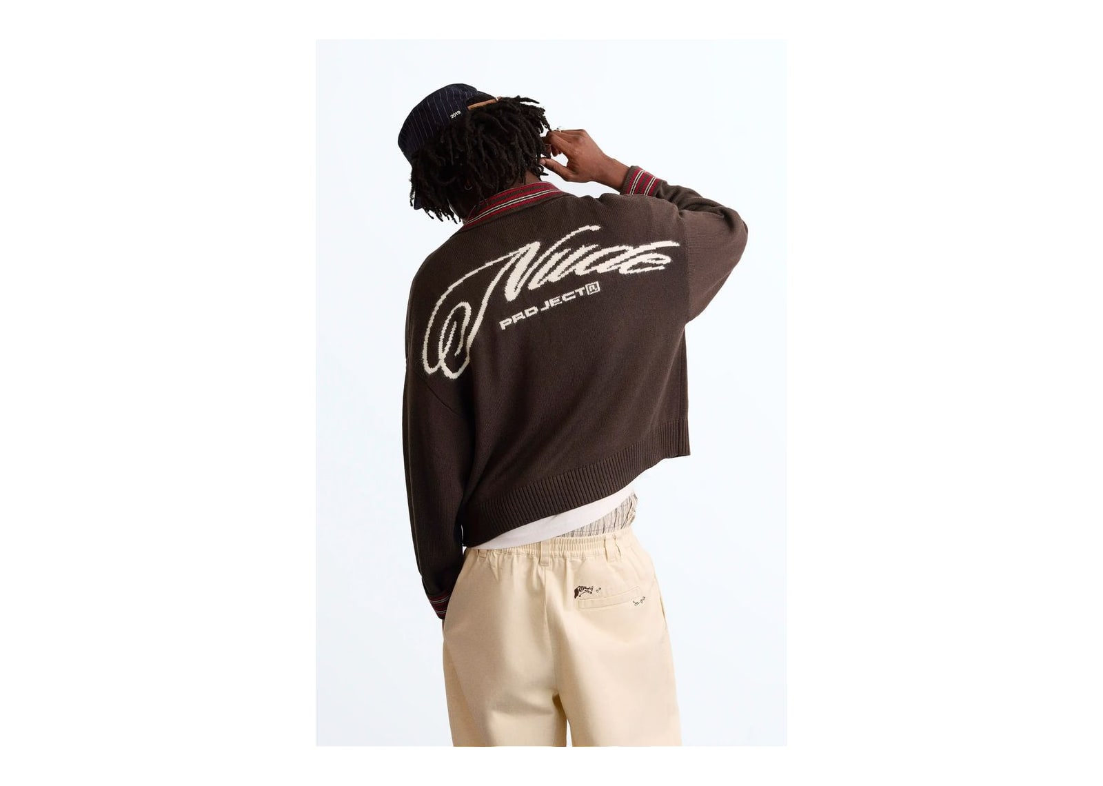 Nude Project The Consultant Quarter-Zip Knit Brown - görsel 3