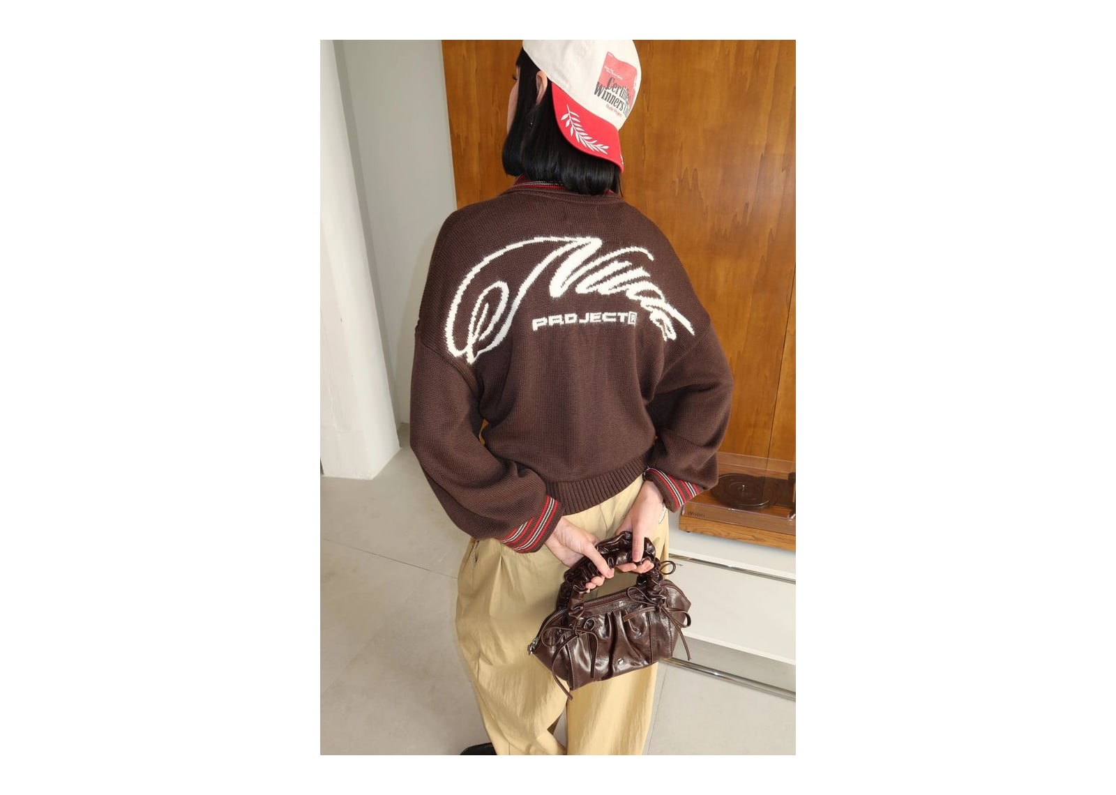 Nude Project The Consultant Quarter-Zip Knit Brown - görsel 5