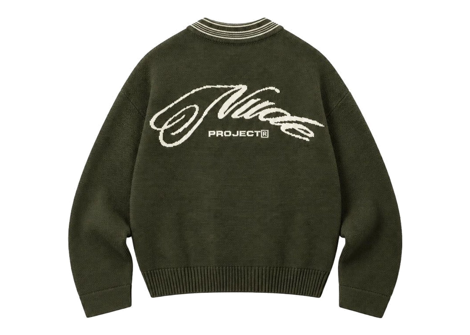 Nude Project The Consultant Quarter-Zip Knit Green
