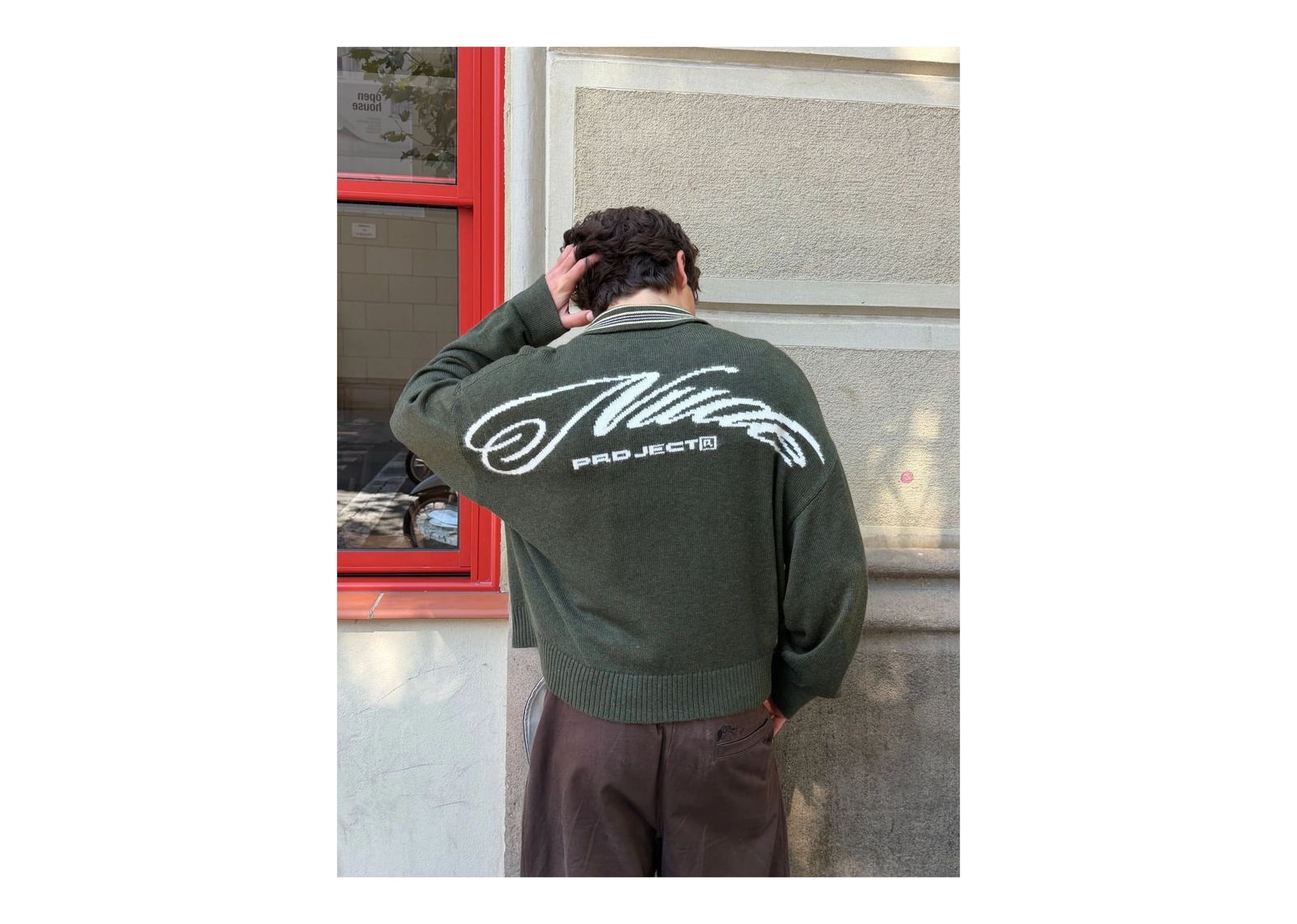 Nude Project The Consultant Quarter-Zip Knit Green - görsel 5