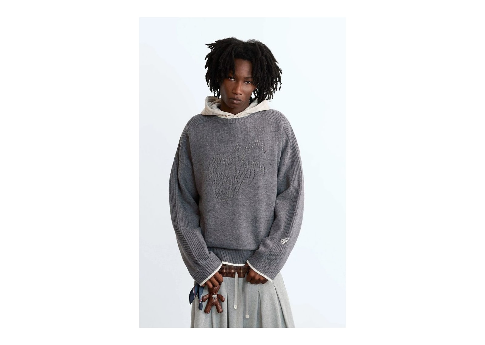 Nude Project The Employee of the Month Knit Sweater Ash - görsel 2