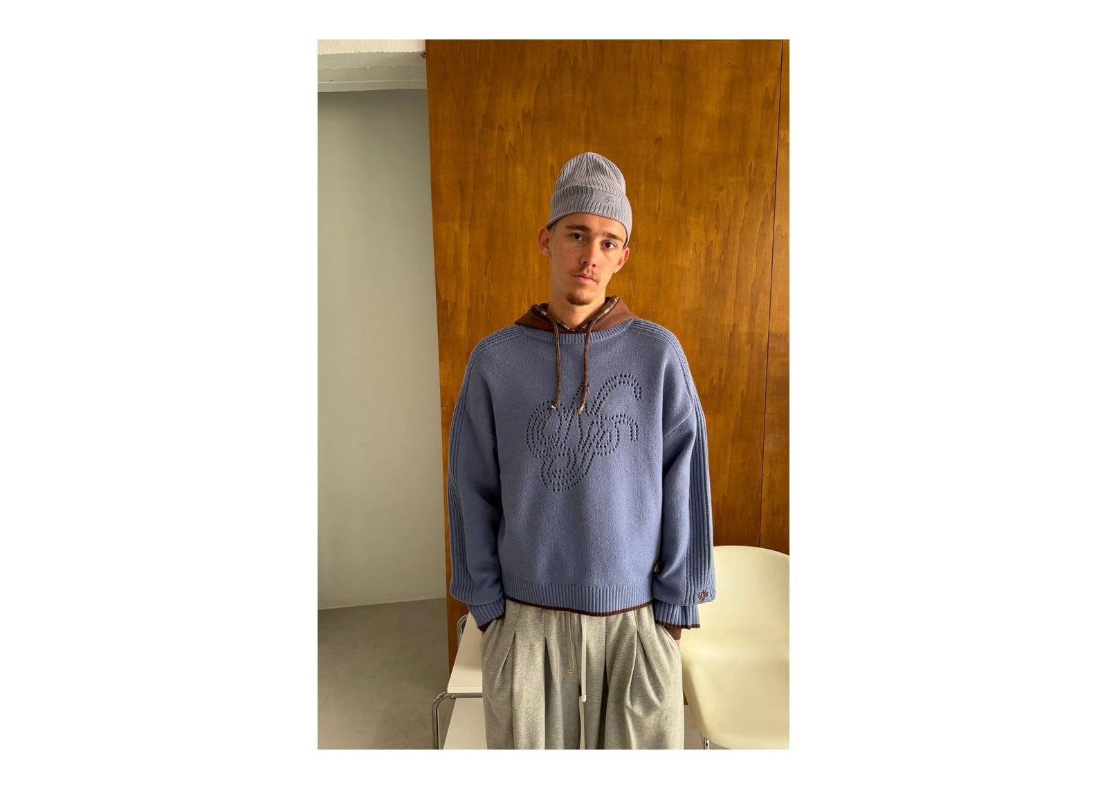 Nude Project The Employee of the Month Knit Sweater Blue - görsel 5