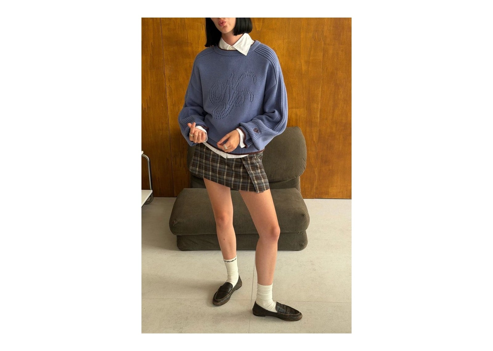 Nude Project The Employee of the Month Knit Sweater Blue - görsel 7