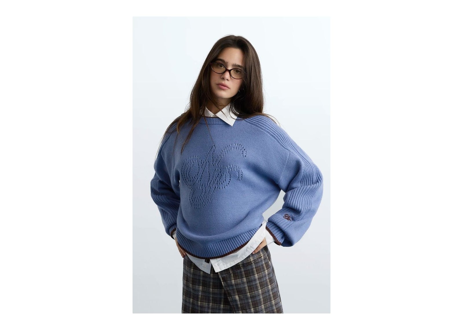 Nude Project The Employee of the Month Knit Sweater Blue - görsel 8