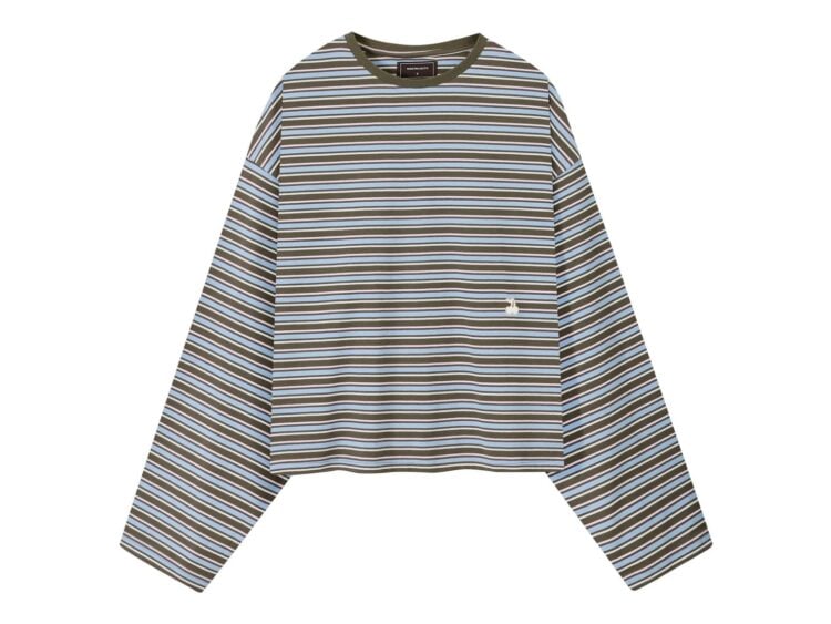 Nude Project The Networking Long-Sleeve Tee Light Blue