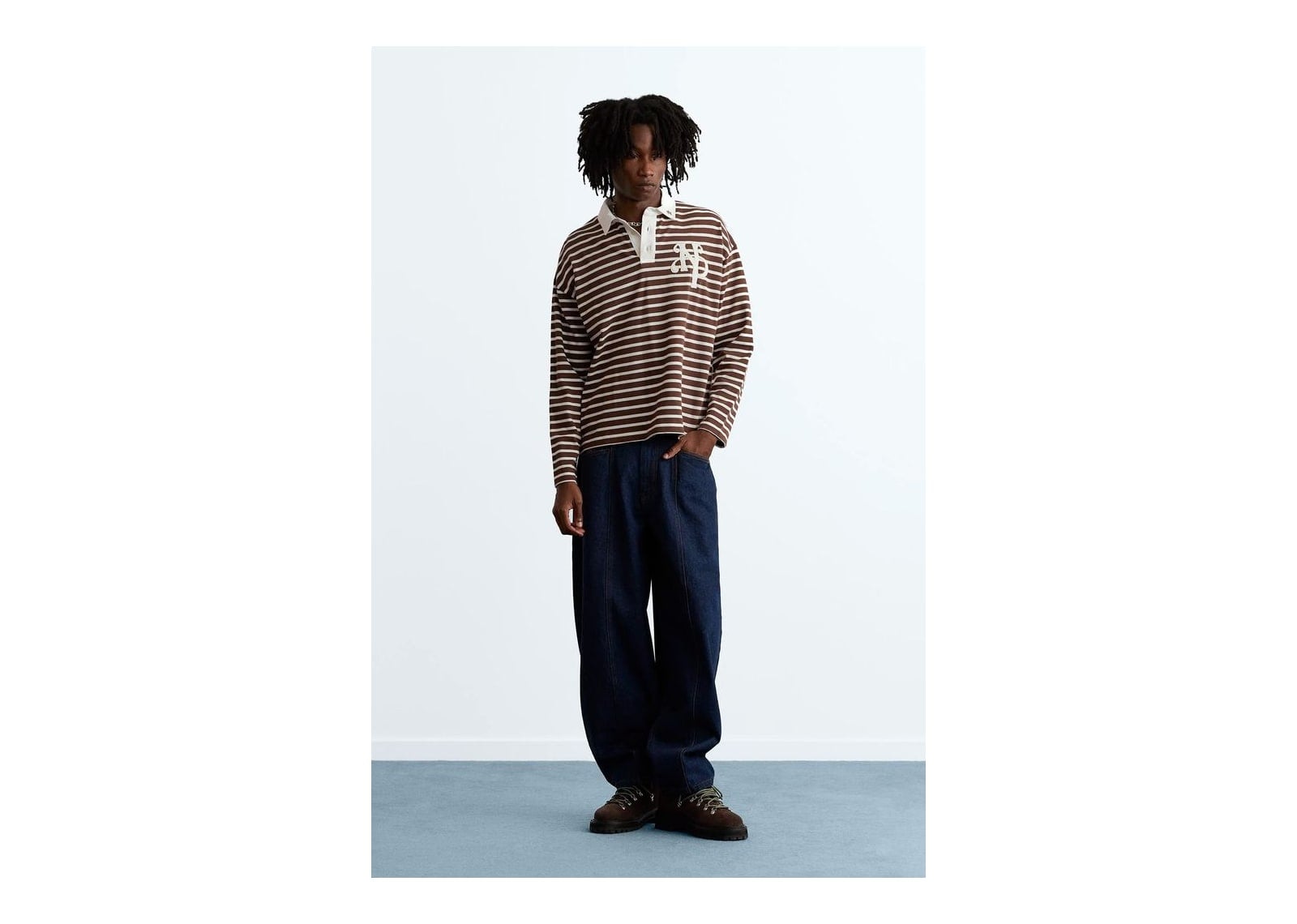 Nude Project The Side Hustle Polo Brown - görsel 3