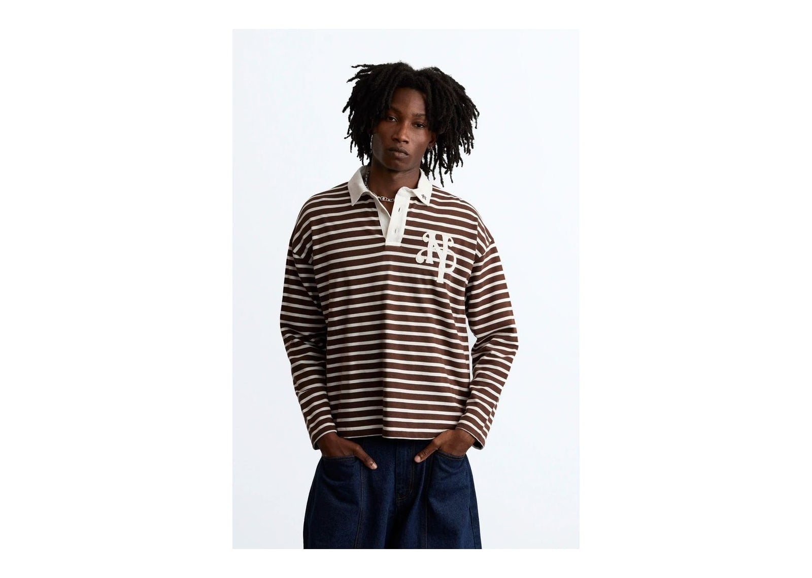Nude Project The Side Hustle Polo Brown - görsel 6