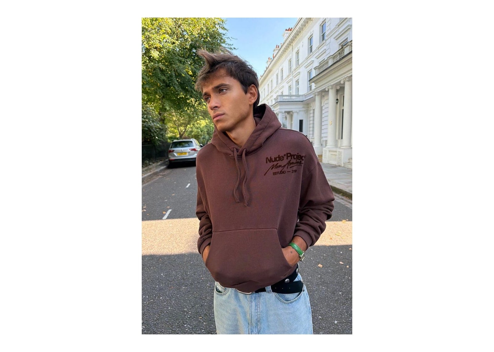 Nude Project Vortex Hoodie Brown - görsel 6