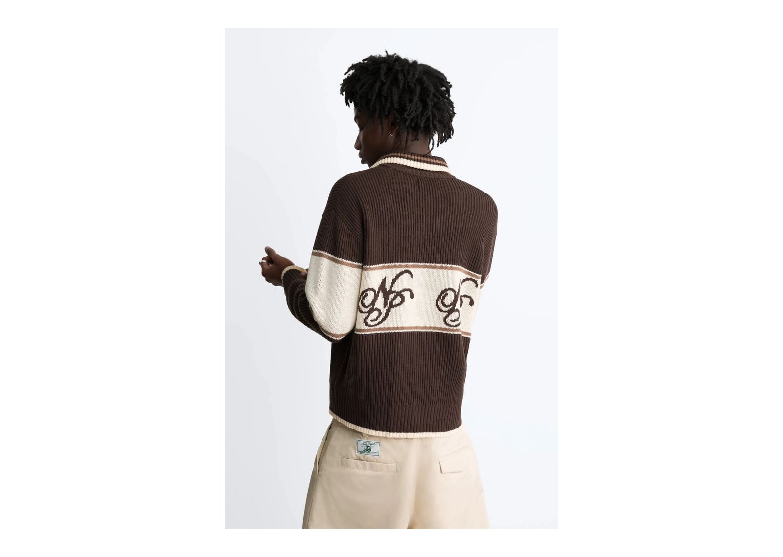 Nude Project Voyage Knit Zip-Up Cardigan Brown - görsel 3