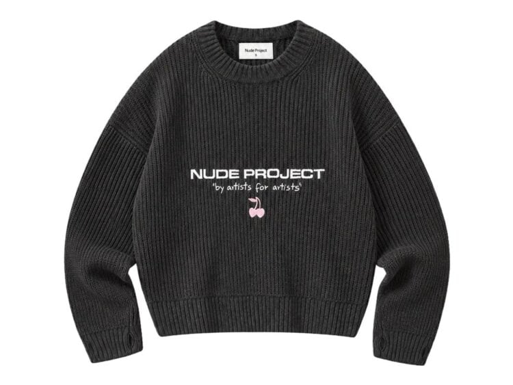 Nude Project Wavy Knit Sweater Ash
