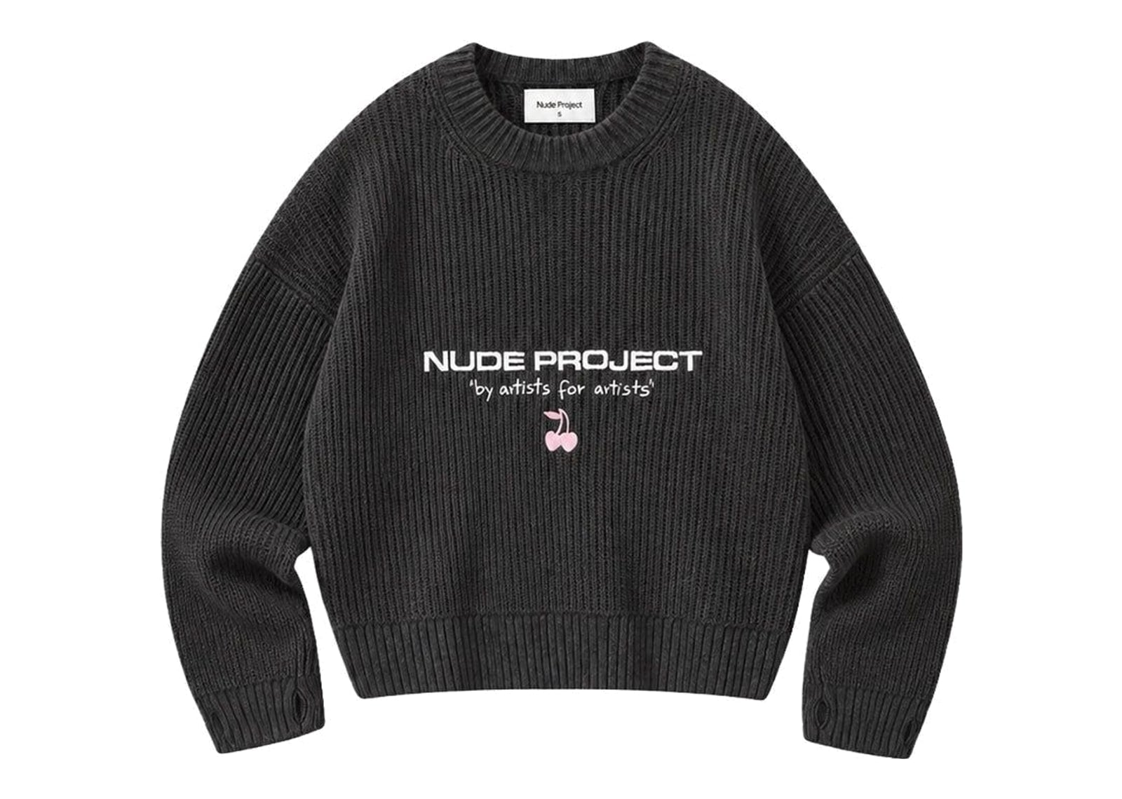 Nude Project Wavy Knit Sweater Ash